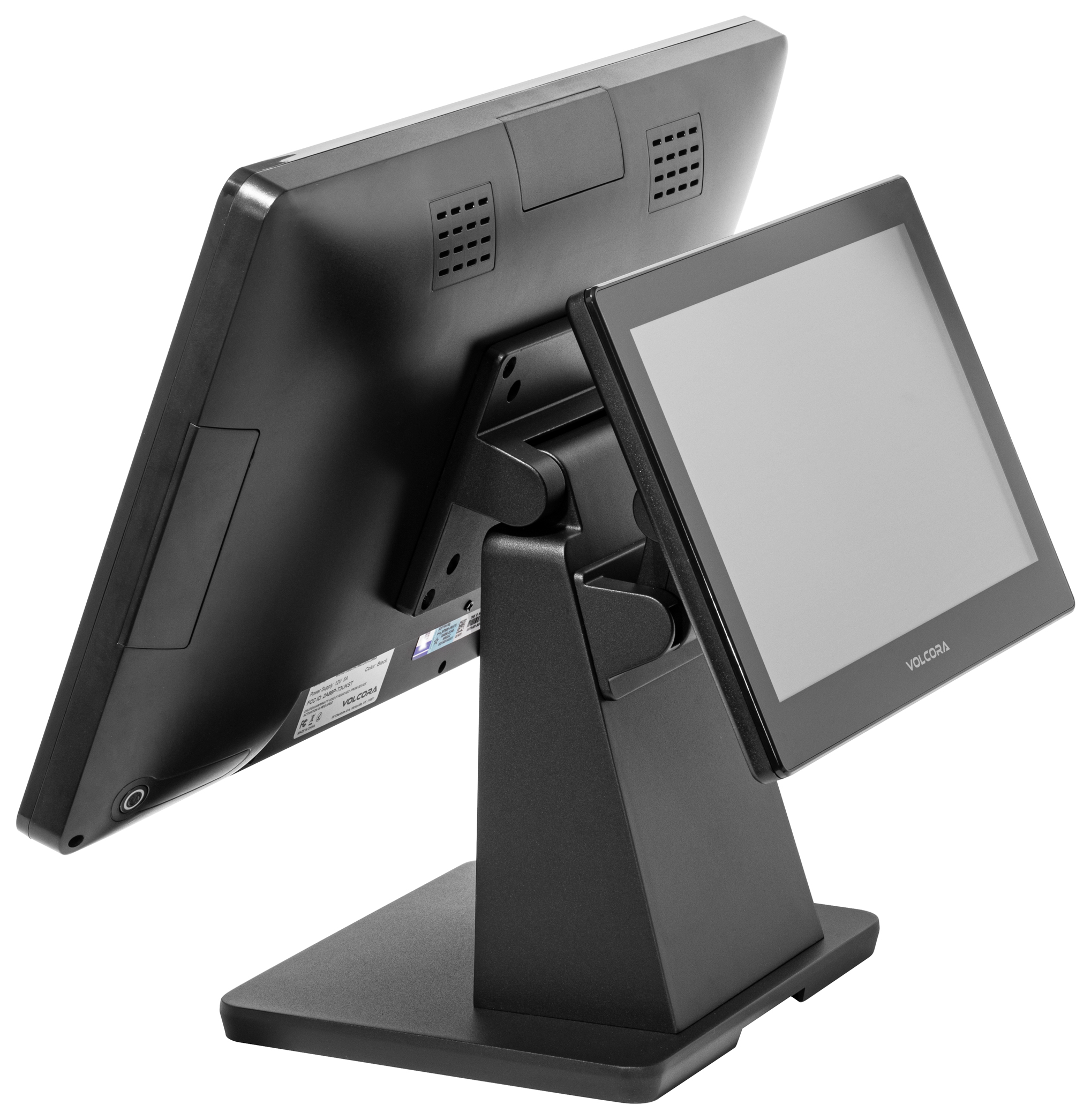 Volcora POS Terminal Standard Petite 15 inch dual-screen register